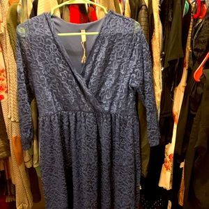 Pink blush maternity dress